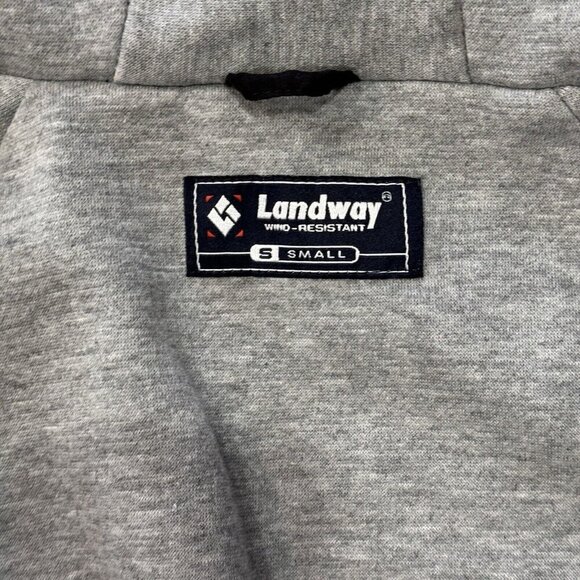 LANDWAY Wind-Resistant Hooded Jacket Mens Small Lined Full Zip Pockets Bomber‎ - Picture 7 of 12